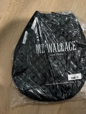 MZ Wallace Metro Racquet Sling Bag Black Quilted Nylon Tennis Pickleball NWT